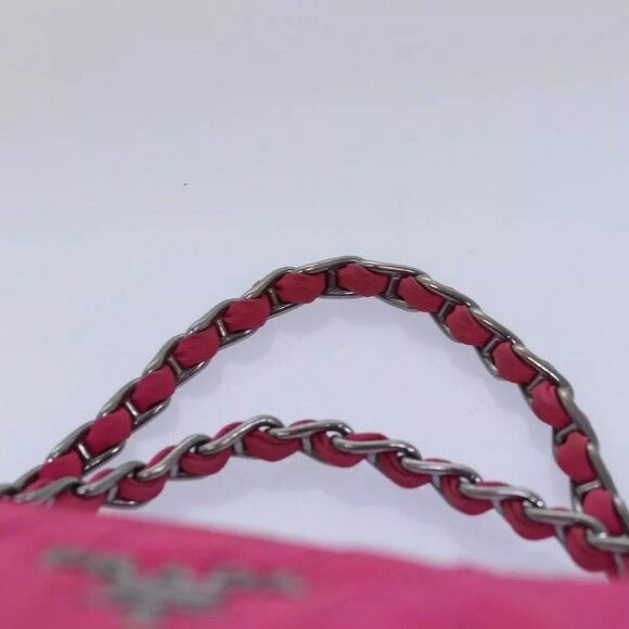 PRADA Chain Hand Bag Nylon Pink Auth - Picture 14 of 16